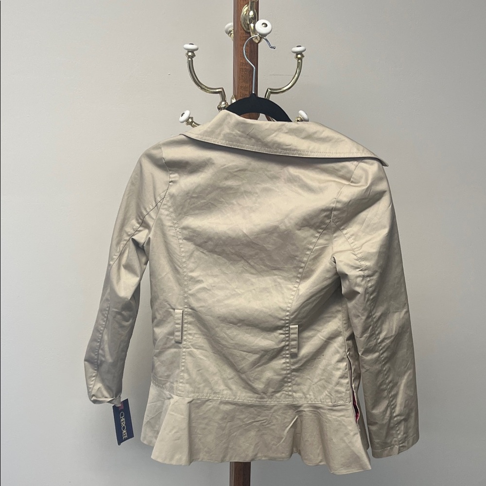 Cherokee Women's Cream Trench Coat - Picture 3 of 3